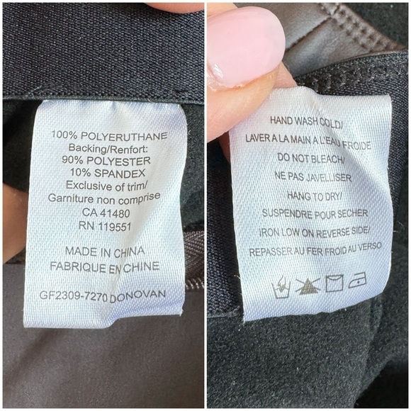 GENTLE FAWN • Donovan Faux Leather Leggings in Espresso - Picture 9 of 11